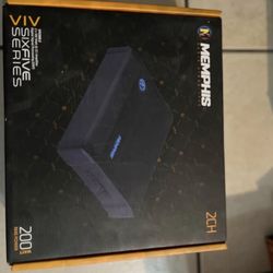 Memphis Audio VIV200.2 SixFive Series 2-channel car amplifier — 65 watts RMS x 2