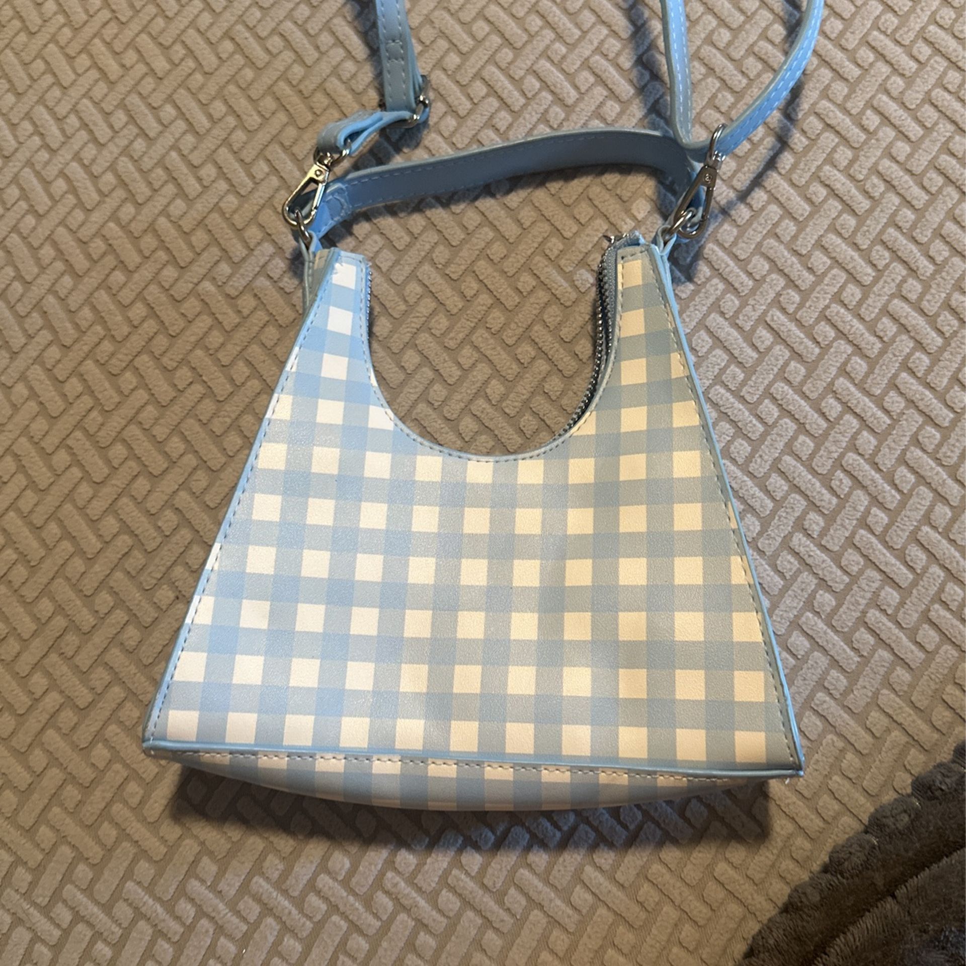 Blue Check Bag
