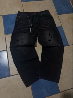 Purple jeans