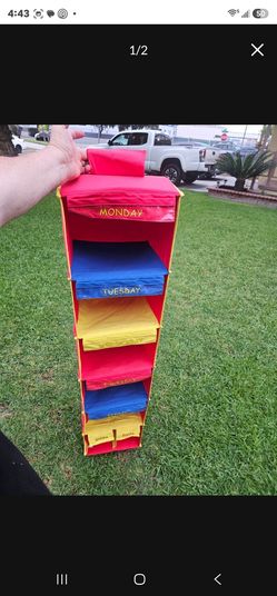 Kids Weekly Hanging Closet Organizer