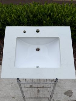 Sink with countertop