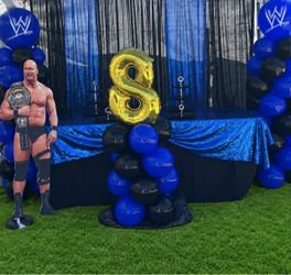 Wrestling decorations- Stone Cold - Steve Austin party decoration- birthday-balloons