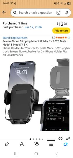 2026 Tesla Phone Holder