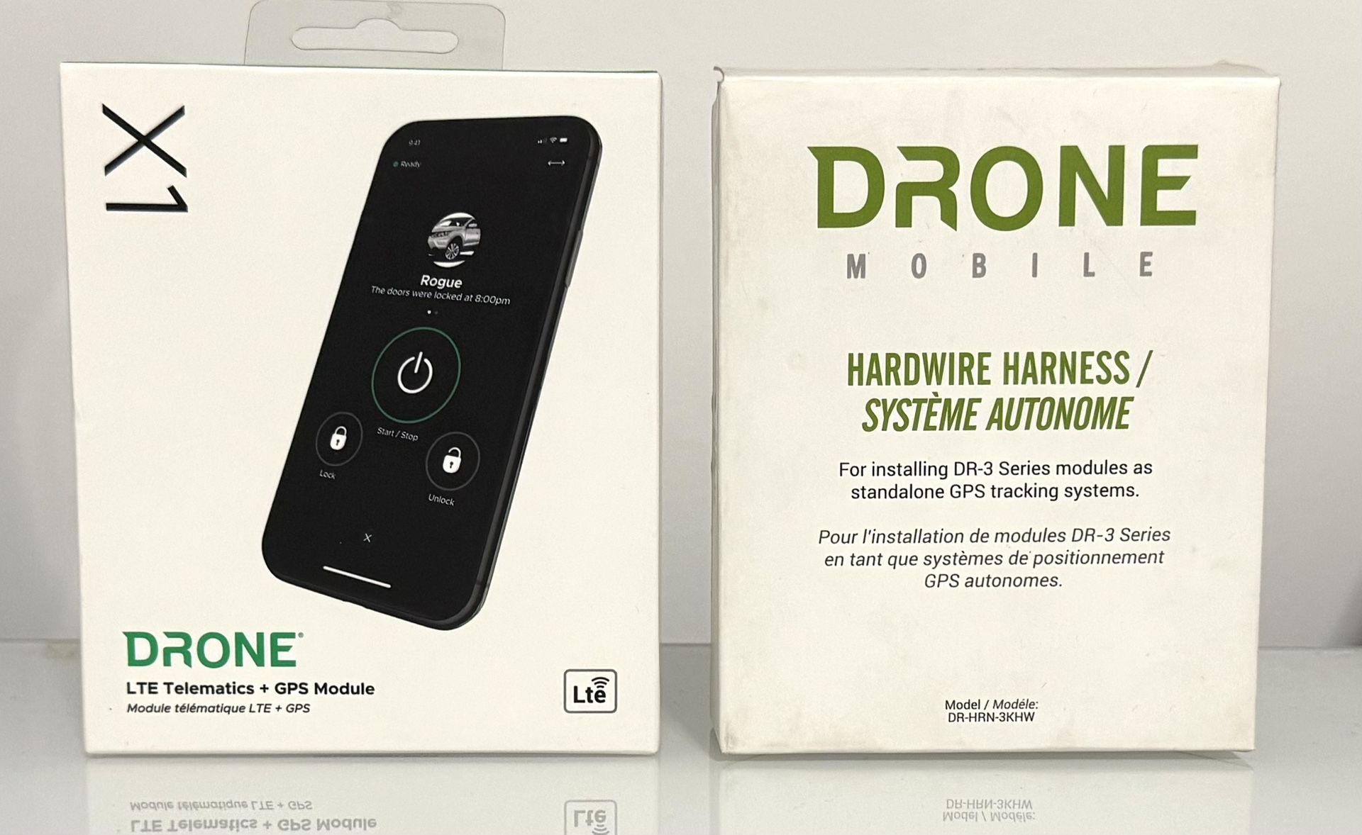 Firstech Drone X1 Mobile X1-LTE Telematics + GPS Smartphone Module for Compustars & Hardwire Wiring Harness