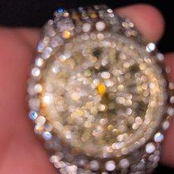 Watch Silver Gold moissanite