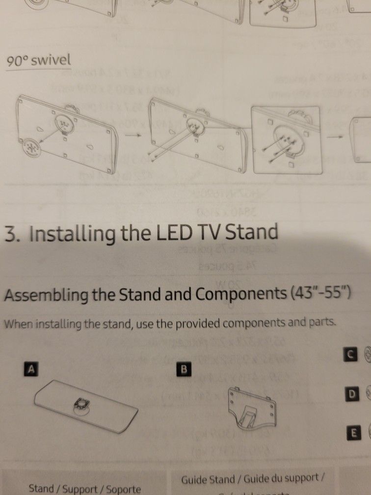 Samsung LED Tv Stand 43"-50"