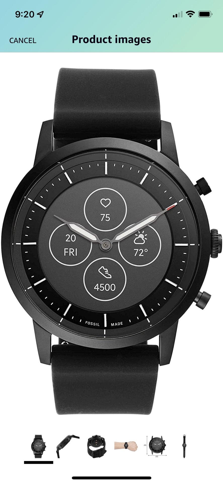 Fossil Hybrid Black Smartwatch