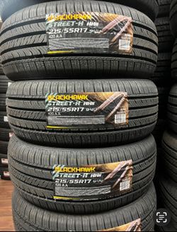 215 -55-17 Blackhawk Set De 4 Llantas 