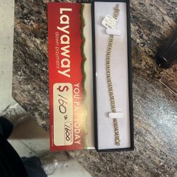 10k Diamond Tennis Bracelet 