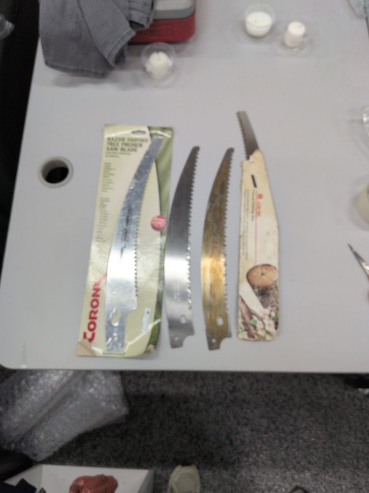 RAZOR TOOTH TREE PRUNER SAW BLADES (4) $10 FOR ALL