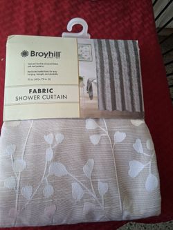 Bathroom shower curtain 70in w x 72 L