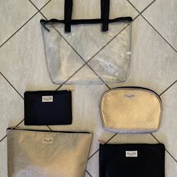 Primrose Hill London 5 piece tote travel make up travel bags.