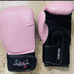 Boxing Gloves Century Pink I Love Kickboxing 12 Oz Size S 