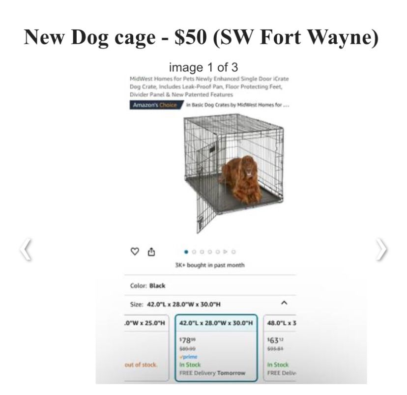 New Dog Cage