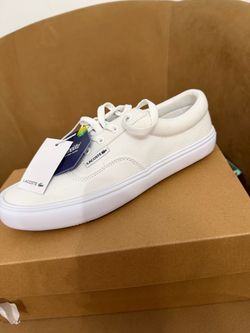Lancoste white textile shoes