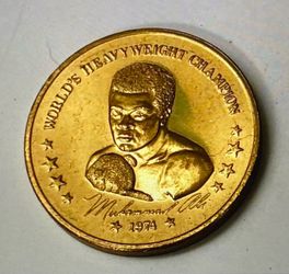 1974 Vintage Bicentennial Muhammad Ali WORLDS HEAVYWEIGHT  CHAMPION Token