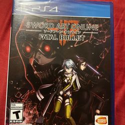 Brand New Sword Art Online Fatal Bullet PS4 Game