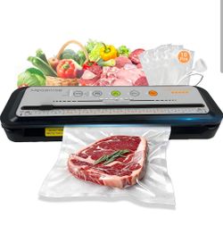 MEGAWISE 2025 Powerful Vacuum Sealer Machine | Compact Design | One-Touch Automatic | Seal in 10-20 Seconds