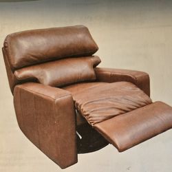Leather Power Recliner Sleeper