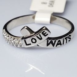 LOVE WAITS Promise Ring. Size 6