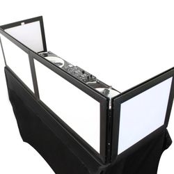 Odyssey SWFTT5816B 58 X 16" White Pro DJ Facade w/ Black Frame
