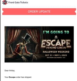 ESCAPE 2DAY GA WRISTBAND 2025