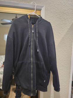 Mens Pro Club Reversible Zip-Up Hoodie