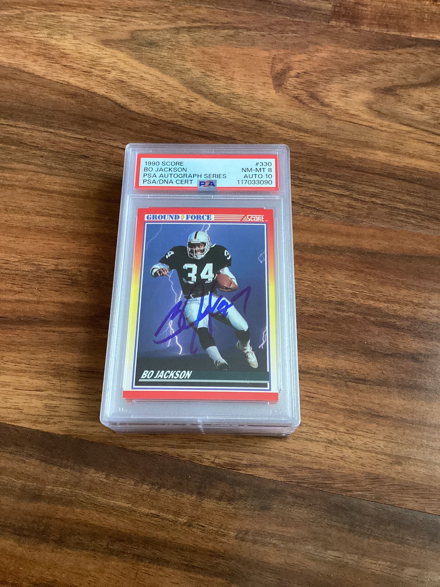 Autographed Bo Jackson PSA Graded Card