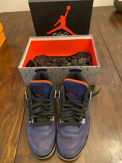 🔥 Jordan 4 Retro – Navy Blue & Orange | Men’s Size 11.5 🔥