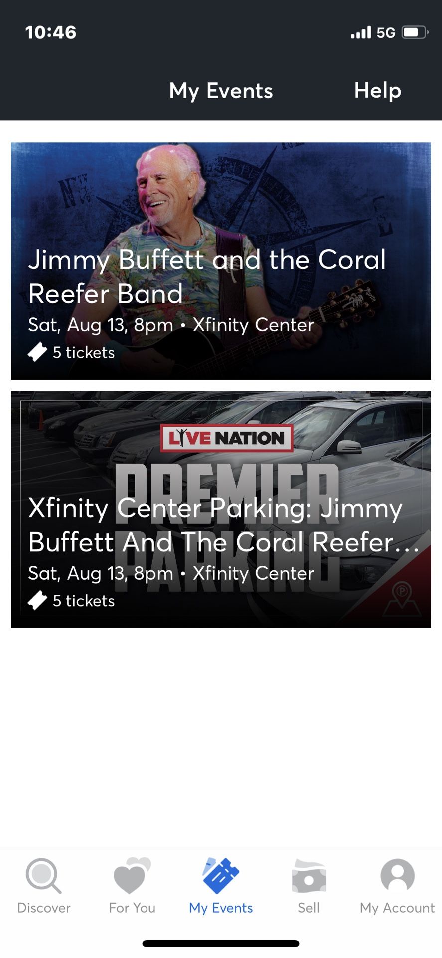 Jimmy Buffet Tickets