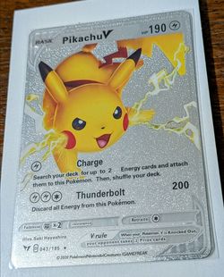 Basic PikachuV HP190 Pokemon Card