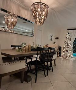 Dinning table with 6 chairs