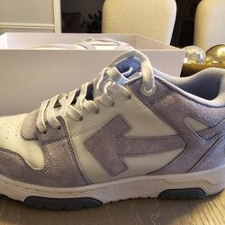 Off White Out Of Office Suede Powder Blue And Light Blue