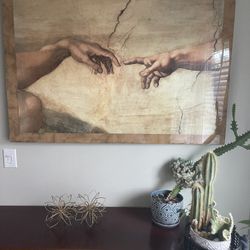 Famous Artwork Hands of God L 52” , H 37”