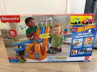 Little People Hot Wheels Racing Loops Tower