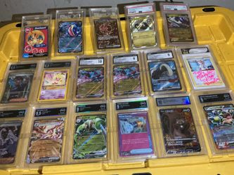 Pokemon Graded Cards PSA TAG CGC AND ARENA with Charizard Greninja and more