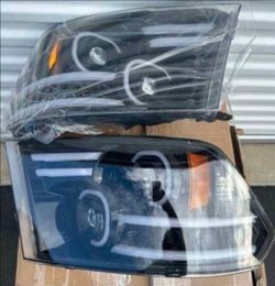09-18 Dodge Ram LED DRL Projector Headlights Luces Calaveras Micas Faros Focos Faroles Headlamps