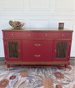 Refinished Mid-Century Modern Sideboard Buffet