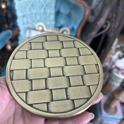 Vintage Brass Coaster 