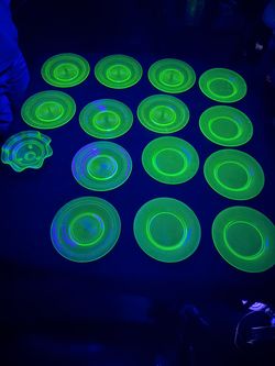 Vintage uranium glass.