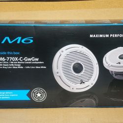JL Audio M6 Marine Water Resistant Speakers 7.7" 2-Way Coaxial Set 200 Watts M6-770X-C-GWGW 🚨 No Credit Needed 🚨 Payment Options Available 🚨 