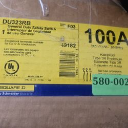 100 Amp Square D Disconnect 