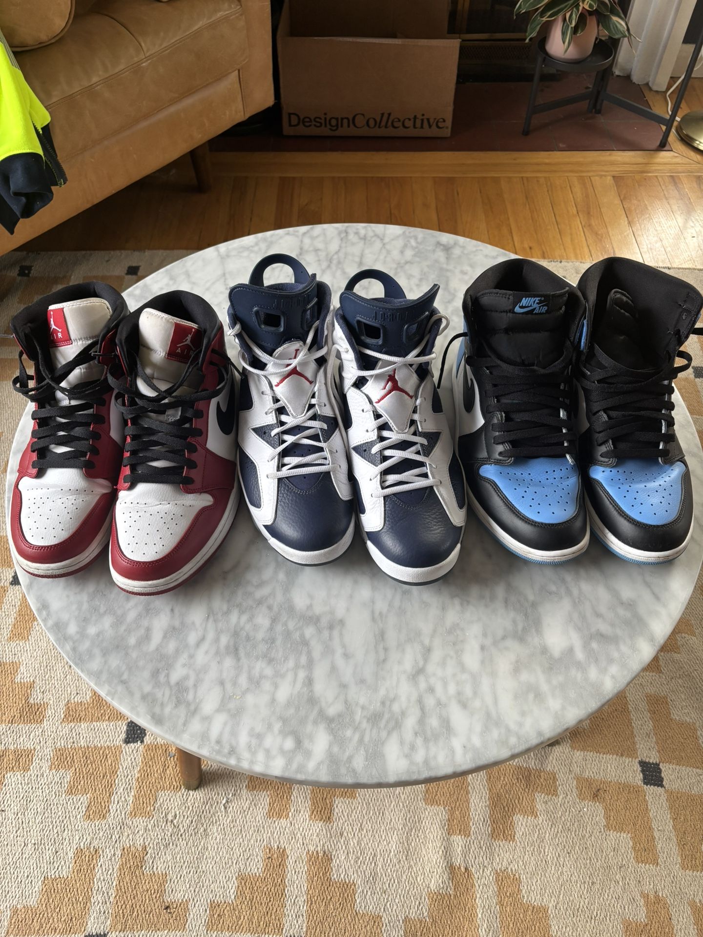 Air Jordan 1’s and 6’s Size 12 $250 OBO