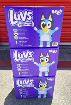 Luvs diapers size 1 (3 boxes)