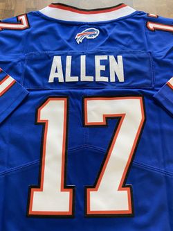 NIKE BUFFALO BILLS JOSH ALLEN FOOTBALL NFL JERSEY BLUE WHITE SZ XL ON FIELD