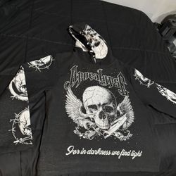 Black majestik hoodie sz Xl