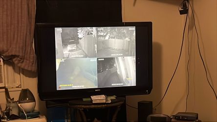 4 camera security cameras with dvr