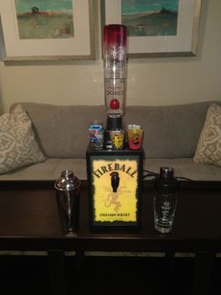 Fireball whiskey double bottle shot chiller