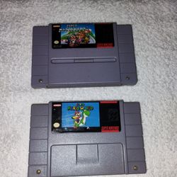 Super Nintendo SNES Games Authentic Original OEM Cartridges Video Game Bundle Collection  Mario 