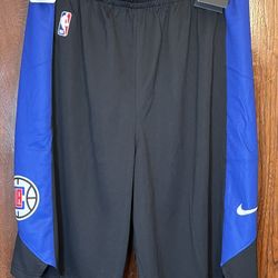 Nike Los Angeles Clippers NBA Engineered Team Issued Shorts Black / Blue Men’s Size XL-TAJ5076-010 New 